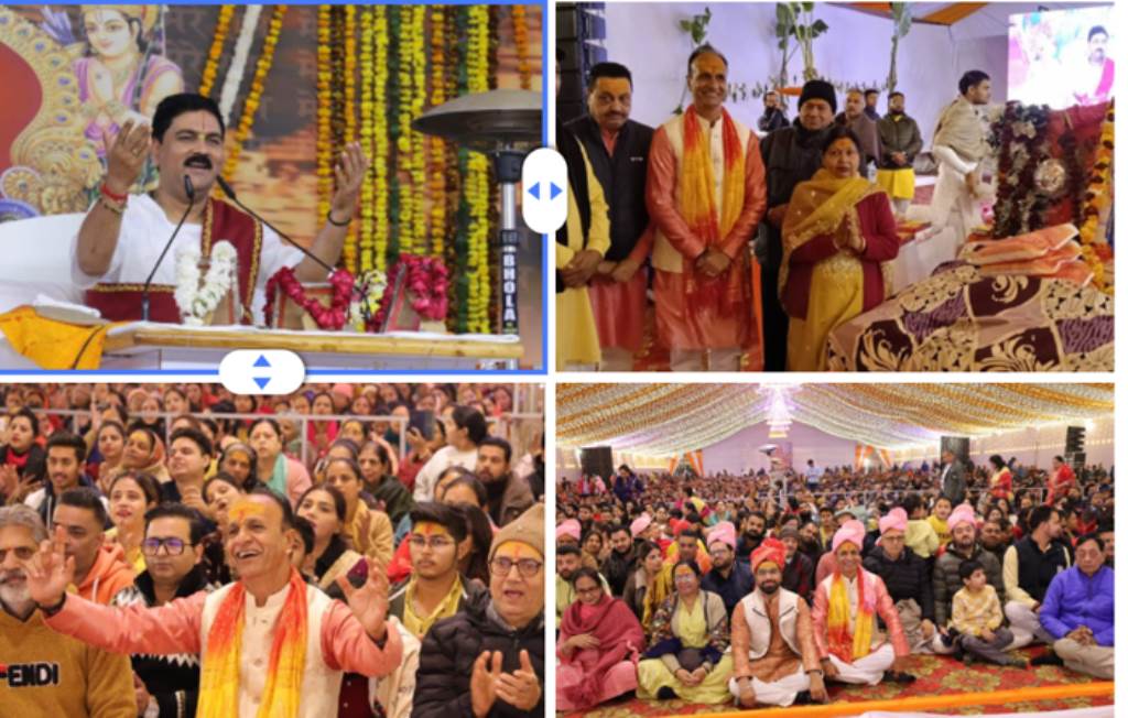 Devotees danced enthusiastically at Lord Rams wedding celebrations and saints and eminent personalities also offered blessings